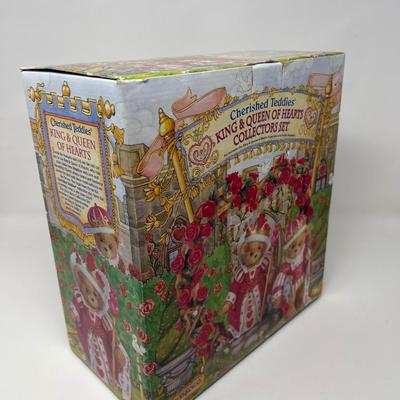 1997 Hillman Enesco King and Queen Of Hearts Teddies in Box