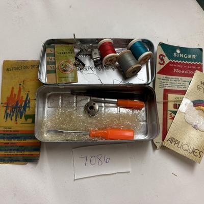 Sewing machine instructions and assortment