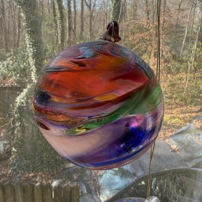 Two Hand Blown Glass Ornaments (HC1-MK)