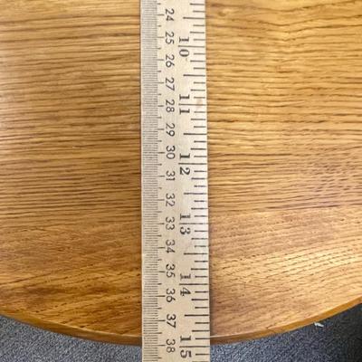 Round Wood End Table