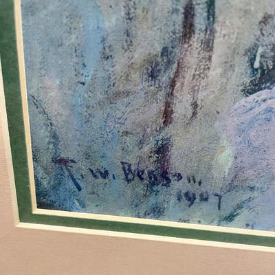 Framed Print: Poster of Eleanor Painting by Artist Frank Weston Benson