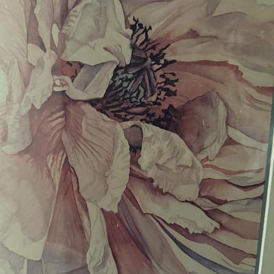 Two Floral Framed Prints (P-MK)