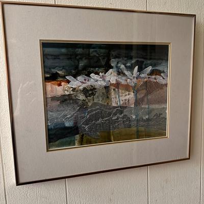 Two Floral Framed Prints (P-MK)