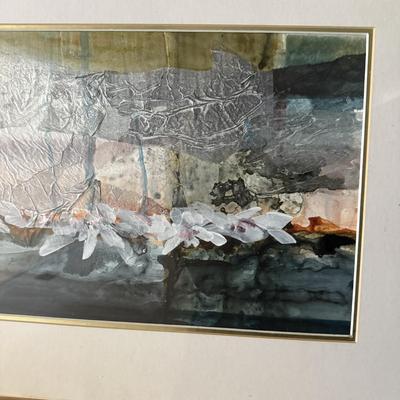 Two Floral Framed Prints (P-MK)