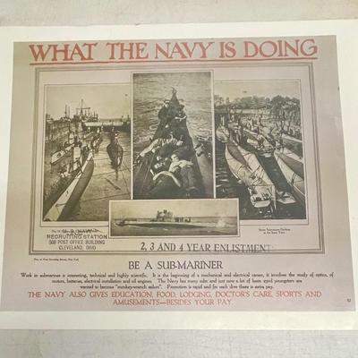 US Navy Reproduction Recruiting Posters