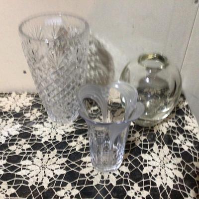 High Quality Clear Glass Vases.