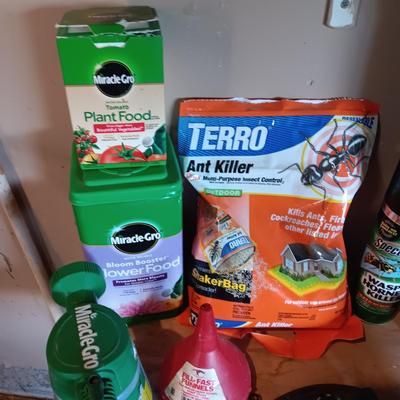 YARD AND GARDEN CHEMICALS, ELECTRICAL TIMER AND DRAIN AUGER