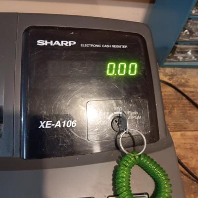 SHARP ELECTRIC CASH REGISTER WITH TAPE