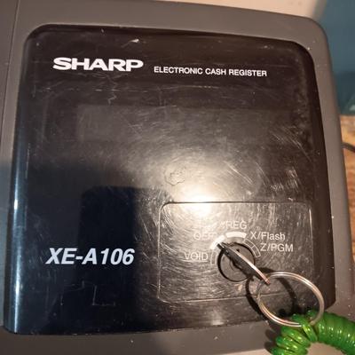 SHARP ELECTRIC CASH REGISTER WITH TAPE