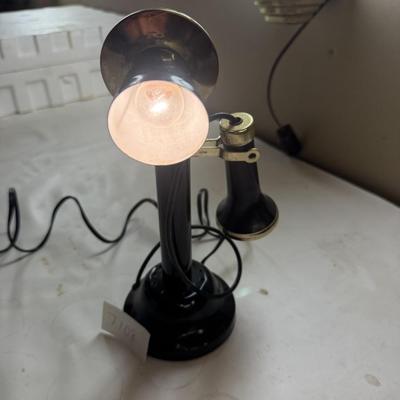 Antique phone lamp