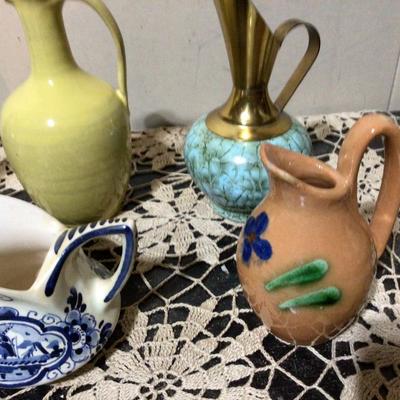 Pottery Small Pitcher Lot