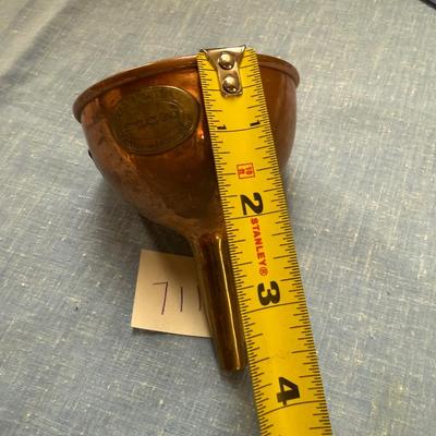 Copper funnel