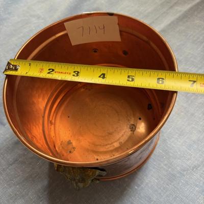 Copper with lion bucket