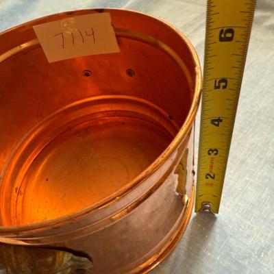 Copper with lion bucket