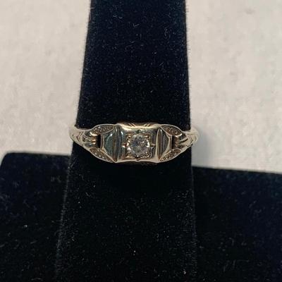 Two 14K Diamond Rings (ST-HS)