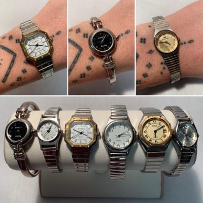 Nine Women’s Watches incl. Sterling Fossil, Waltham, & More (ST-HS)