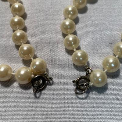 Mother of Pearl & Pearlescent Beaded Jewelry w/ 14K Pearl Studs (ST-HS)