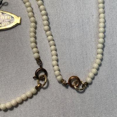 Mother of Pearl & Pearlescent Beaded Jewelry w/ 14K Pearl Studs (ST-HS)