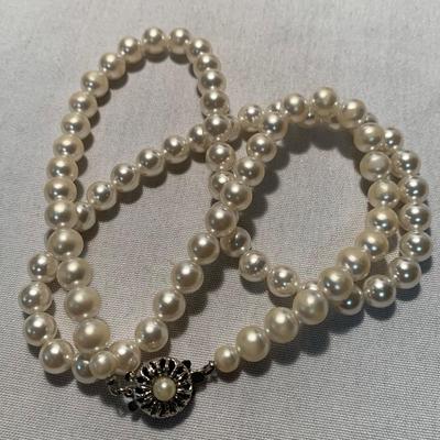 Mother of Pearl & Pearlescent Beaded Jewelry w/ 14K Pearl Studs (ST-HS)