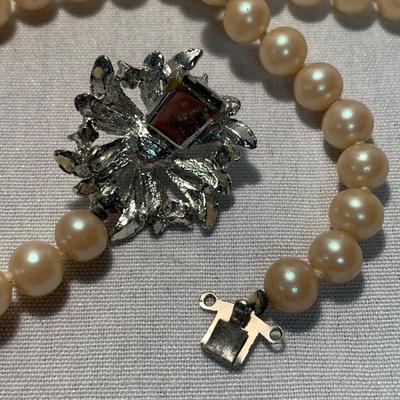 Mother of Pearl & Pearlescent Beaded Jewelry w/ 14K Pearl Studs (ST-HS)