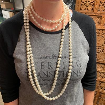 Mother of Pearl & Pearlescent Beaded Jewelry w/ 14K Pearl Studs (ST-HS)