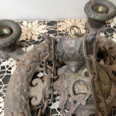 Great 5 Light Metal Chandelier.