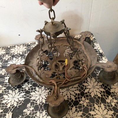 Great 5 Light Metal Chandelier.