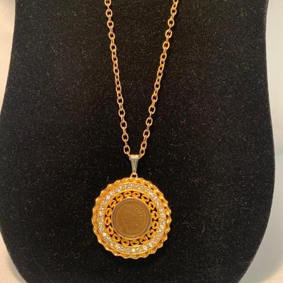 Two Indian Head Penny Pendant Necklaces (ST-HS)