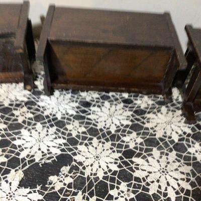 Great Wood and Leather Doll Furniture