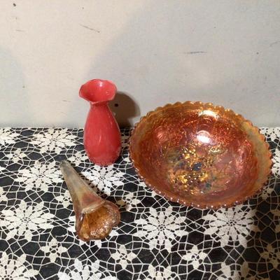 Orange Glass Lot