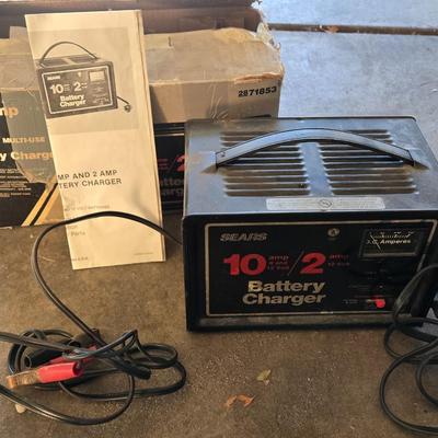 Sears Battery Charger with Box & Instructions