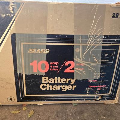 Sears Battery Charger with Box & Instructions