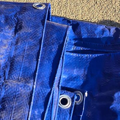 Blue Tarp with O Rings