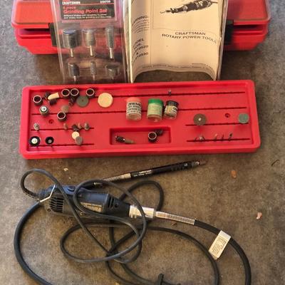 Craftsman Rotary Tool with Accessories and Box