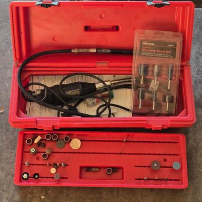 Craftsman Rotary Tool with Accessories and Box
