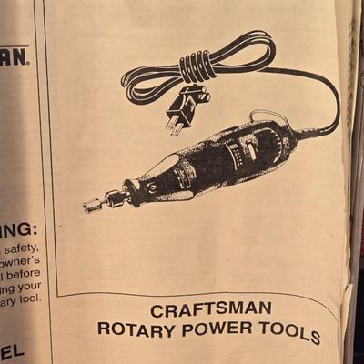 Craftsman Rotary Tool with Accessories and Box