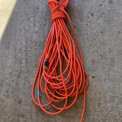 Long Orange Extension Cord