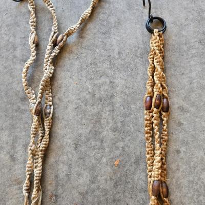 Vintage Macrame Plant Hangers
