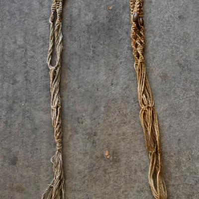 Vintage Macrame Plant Hangers