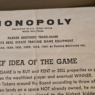 Vintage Monopoly Board Game