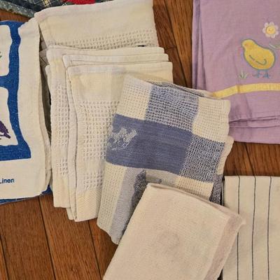 Pot Holders, Dish Towels, and Apron