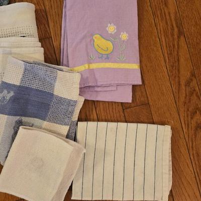 Pot Holders, Dish Towels, and Apron