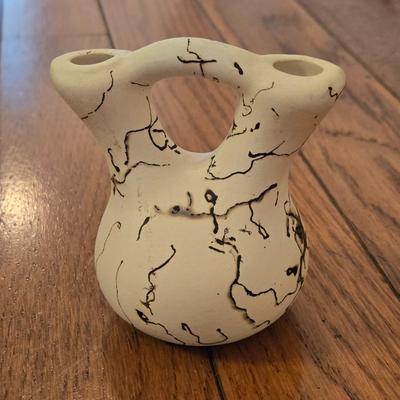 Signed Horsehair Wedding Vase
