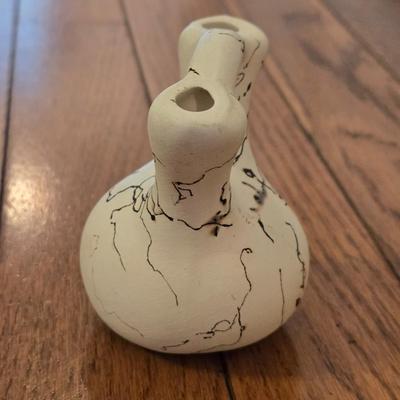 Signed Horsehair Wedding Vase