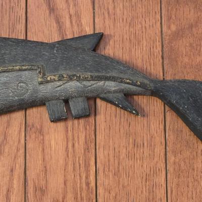 Alaskan Handcarved Wood Whale
