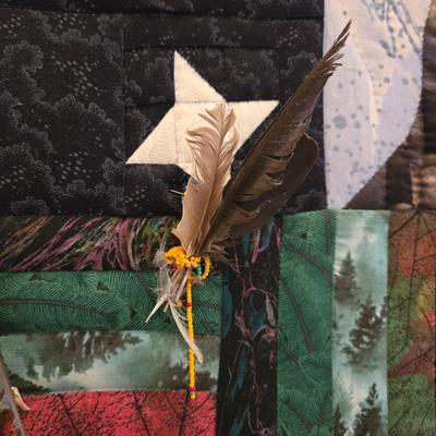'The Land of the Shining Mountains' Quilted Artwork