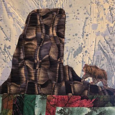 'The Land of the Shining Mountains' Quilted Artwork