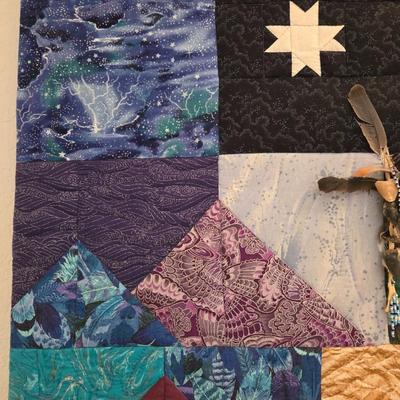 'The Land of the Shining Mountains' Quilted Artwork