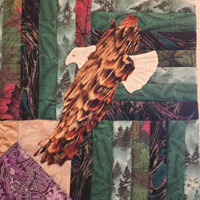 'The Land of the Shining Mountains' Quilted Artwork