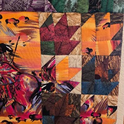 'The Land of the Shining Mountains' Quilted Artwork